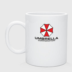 Кружка керамическая Корпорация Umbrella, цвет: белый