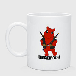 Кружка керамическая Deadpooh, цвет: белый