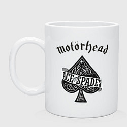 Кружка керамическая Motorhead: Ace of spades, цвет: белый