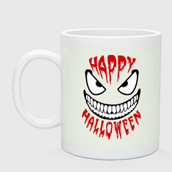 Кружка керамическая Happy halloween, цвет: фосфор