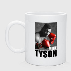 Кружка керамическая Mike Tyson, цвет: белый