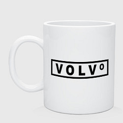 Кружка керамическая Volvo, цвет: белый