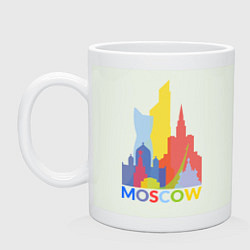 Кружка керамическая Moscow Colors, цвет: фосфор