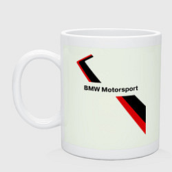 Кружка керамическая BMW: Red Motorsport, цвет: фосфор