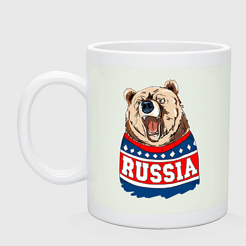 Кружка Made in Russia: медведь / Фосфор – фото 1