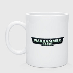 Кружка керамическая Warhammer 40 000, цвет: белый