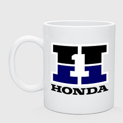 Кружка керамическая Honda, цвет: белый