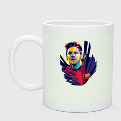 Кружка керамическая Messi Art, цвет: фосфор