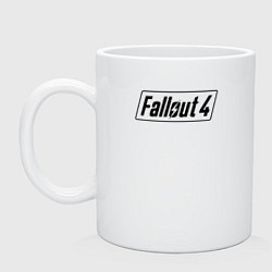 Кружка керамическая Fallout 4, цвет: белый
