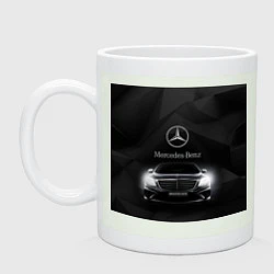 Кружка керамическая Mercedes, цвет: фосфор