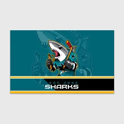 Бумага для упаковки San Jose Sharks, цвет: 3D-принт