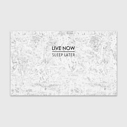Бумага для упаковки Live Now Sleep Later, цвет: 3D-принт