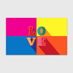 Бумага для упаковки Love three-dimensional letters, цвет: 3D-принт