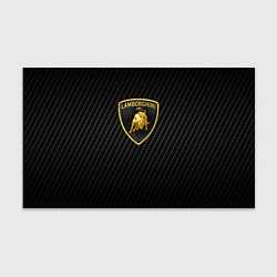 Бумага для упаковки Lamborghini logo n carbone, цвет: 3D-принт