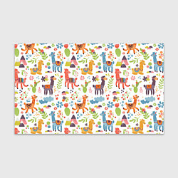 Бумага для упаковки Ламы