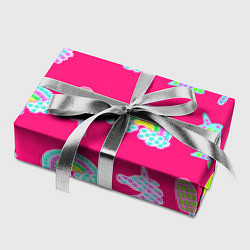 Бумага для упаковки Pop it радуга и единорог, цвет: 3D-принт — фото 2