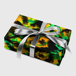 Бумага для упаковки Абстрактный желто-зеленый узор, цвет: 3D-принт — фото 2