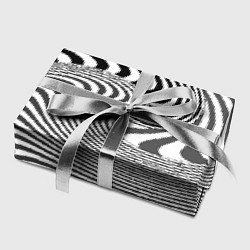 Бумага для упаковки Черно белый мозаичный узор, цвет: 3D-принт — фото 2