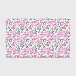 Бумага для упаковки Розовые акварельные розы, цвет: 3D-принт