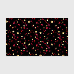 Бумага для упаковки Блестящие звезды на черном, цвет: 3D-принт