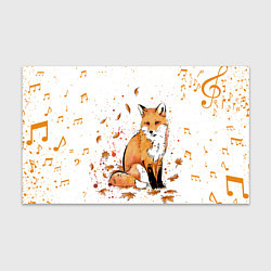 Бумага для упаковки ЛИСА В ЛИСТЬЯХ ОСЕННЕЕ НАСТРОЕНИЕ FOX IN THE FORES, цвет: 3D-принт