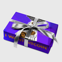 Бумага для упаковки Я хочу биткоин!!!, цвет: 3D-принт — фото 2