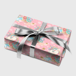 Бумага для упаковки Единороги для девочек, цвет: 3D-принт — фото 2