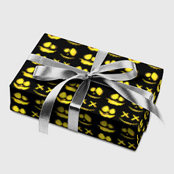 Бумага для упаковки Прикольные смайлы Хэллоуин Halloween, цвет: 3D-принт — фото 2