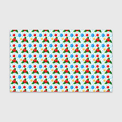 Бумага для упаковки Новогодняя Символика украшения, цвет: 3D-принт