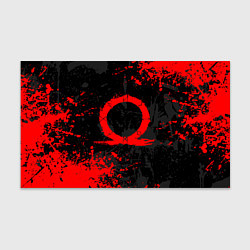 Бумага для упаковки GOD OF WAR LOGO RED, БРЫЗГИ КРАСОК, цвет: 3D-принт