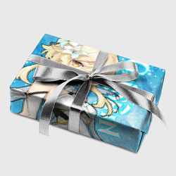 Бумага для упаковки GENSHIN IMPACT НОВОГОДНИЙ, ЛЮМИН, цвет: 3D-принт — фото 2