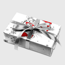 Бумага для упаковки Новогодний тигр летящие снежинки, цвет: 3D-принт — фото 2