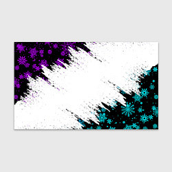 Бумага для упаковки НОВОГОДНИЕ НЕОНОВЫЕ СНЕЖИНКИ 2022