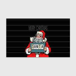 Бумага для упаковки Merry Christmas: Санта с синяком