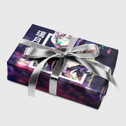 Бумага для упаковки Кэ Цин Keqing, Genshin Impact стиль киберпанк, цвет: 3D-принт — фото 2
