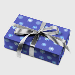 Бумага для упаковки Снежинки Новогодние, цвет: 3D-принт — фото 2