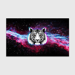 Бумага для упаковки ТИГР В НЕОНОВОМ КОСМОСЕ NEON TIGER GALAXY, цвет: 3D-принт