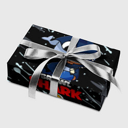 Бумага для упаковки BRAWL STARS SHARK БРЫЗГИ КРАСОК, цвет: 3D-принт — фото 2