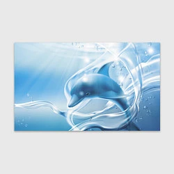 Бумага для упаковки Дельфин в лазурном океане, цвет: 3D-принт