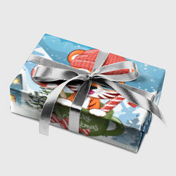 Бумага для упаковки Тигренок в кружке Новогодний, цвет: 3D-принт — фото 2