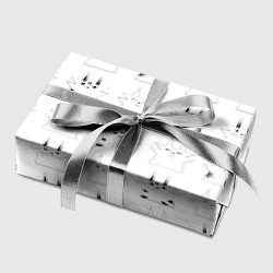Бумага для упаковки Котики белые с черным, цвет: 3D-принт — фото 2