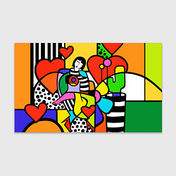 Бумага для упаковки Romero Britto - valentines day, цвет: 3D-принт