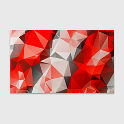 Бумага для упаковки Красно-серая геометрия, цвет: 3D-принт