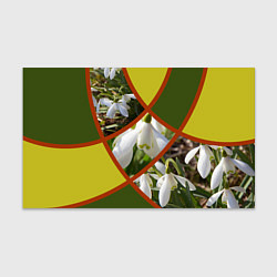 Бумага для упаковки Весна 8 Марта Подснежники, цвет: 3D-принт
