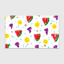 Бумага для упаковки Пиксельные фрукты, цвет: 3D-принт