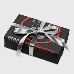 Бумага для упаковки STOP MASTURBATION, цвет: 3D-принт — фото 2
