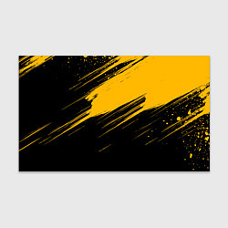Бумага для упаковки Black and yellow grunge, цвет: 3D-принт