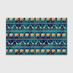 Бумага для упаковки Жирафы и слоны, цвет: 3D-принт
