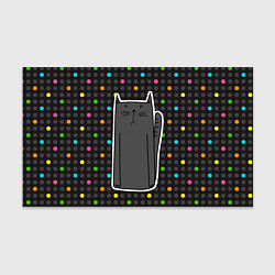 Бумага для упаковки Черный длинный котик, цвет: 3D-принт