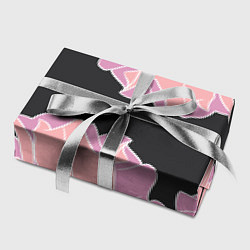 Бумага для упаковки Розовые цветы-кристаллы, цвет: 3D-принт — фото 2